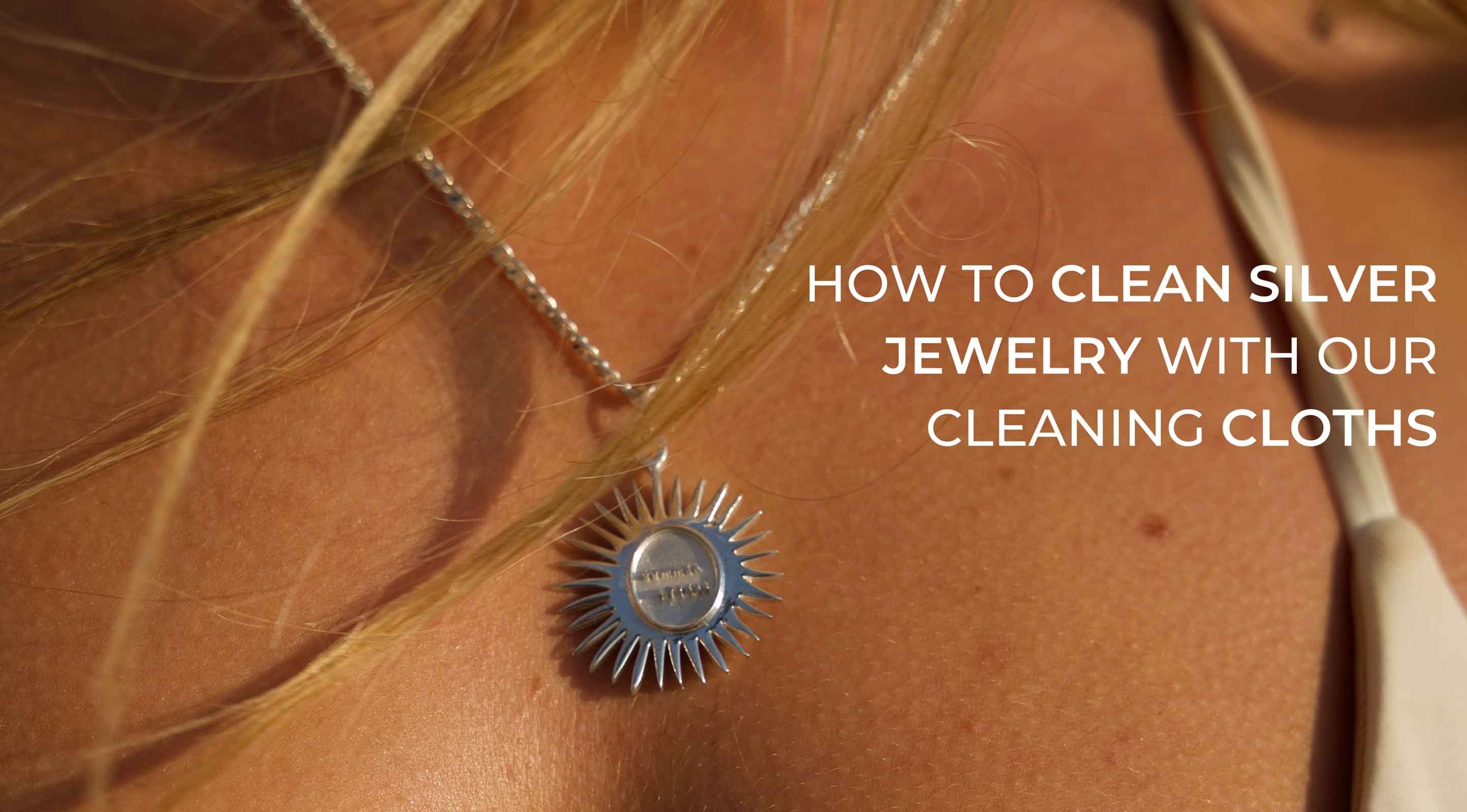 How to clean silver jewelry with our cleaning cloths