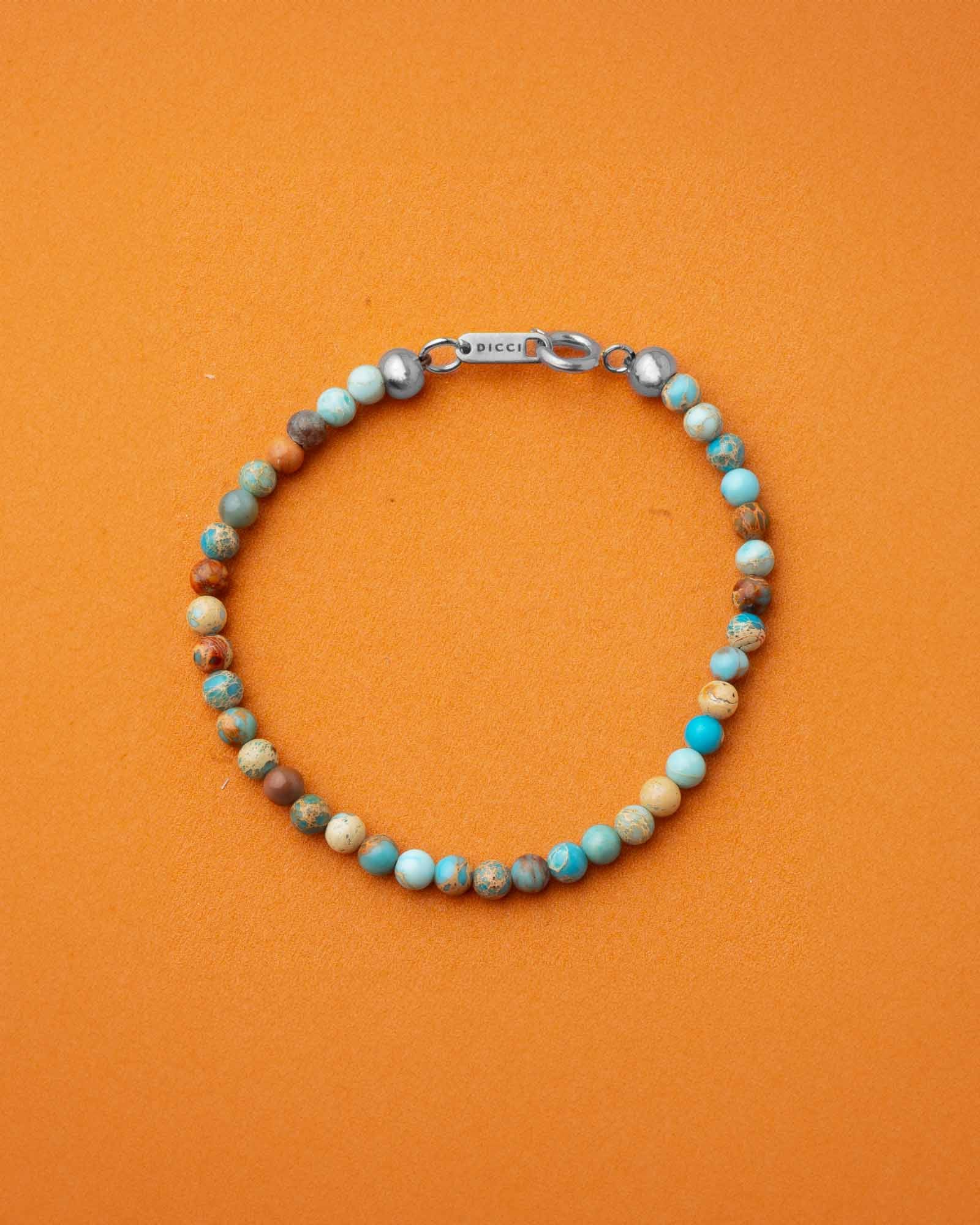 4mm round natural stone bracelet