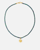 radiant sun necklace golden