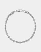 Silver Bracelet in 316L stainless steel with silver plating