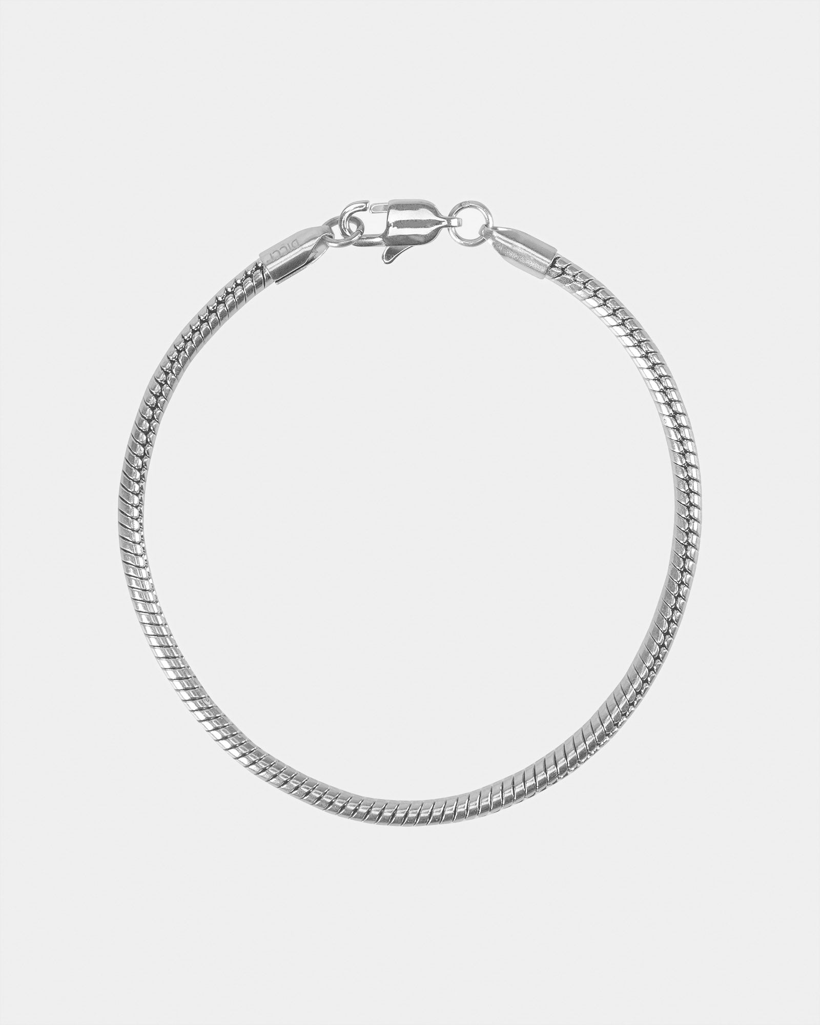 Silver Bracelet in 316L stainless steel with silver plating