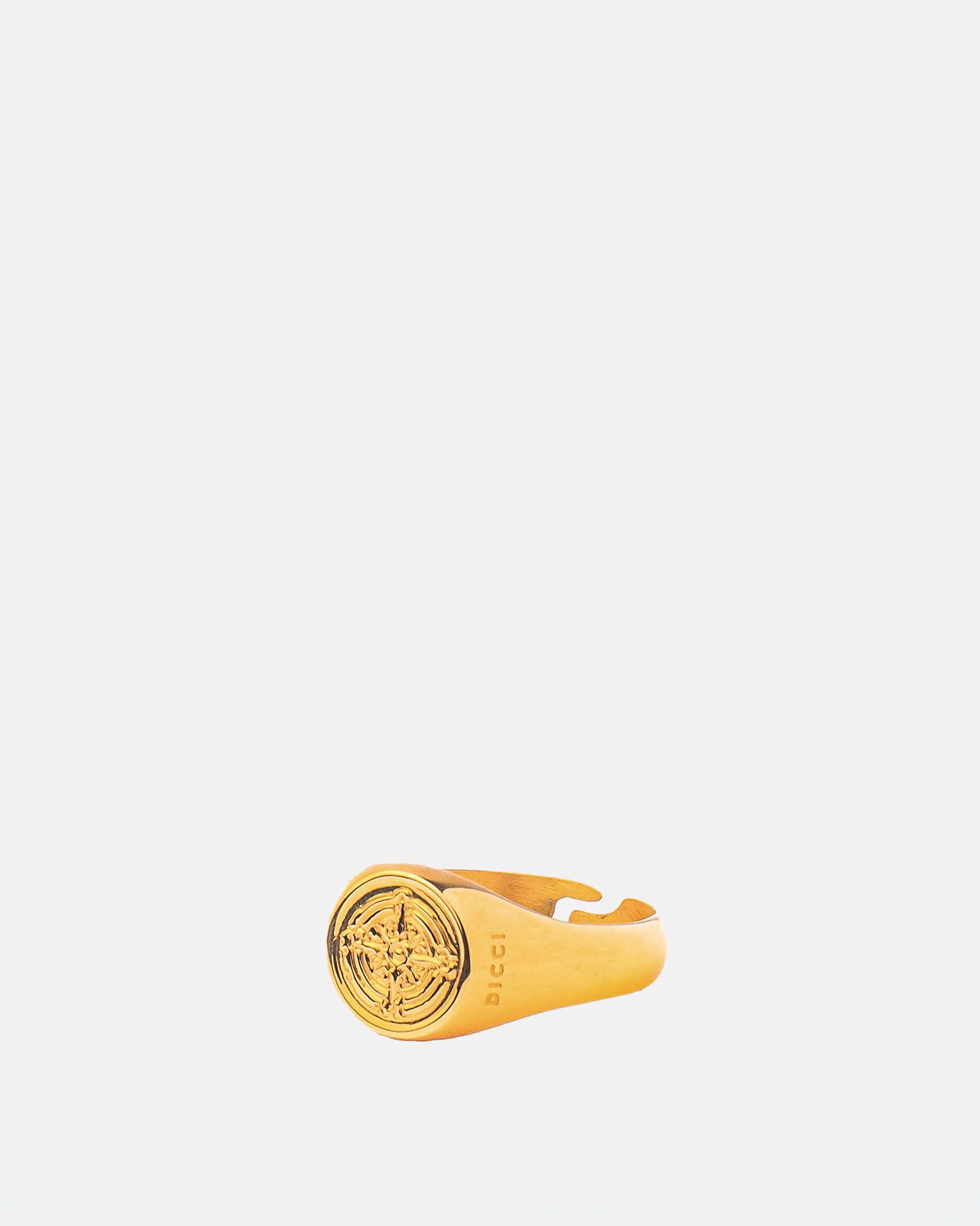 Stainless Steel Gold Wind Rose Ring - Buy Rings Online - DICCI