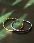 bambu cuffs Bracelets Golden and Silver