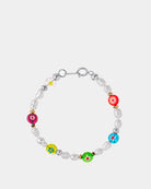 Flower Power - Pulsera de Perlas y Cuentas de Vidrio Variadas - Pulseras Unisexo Online - Dicci