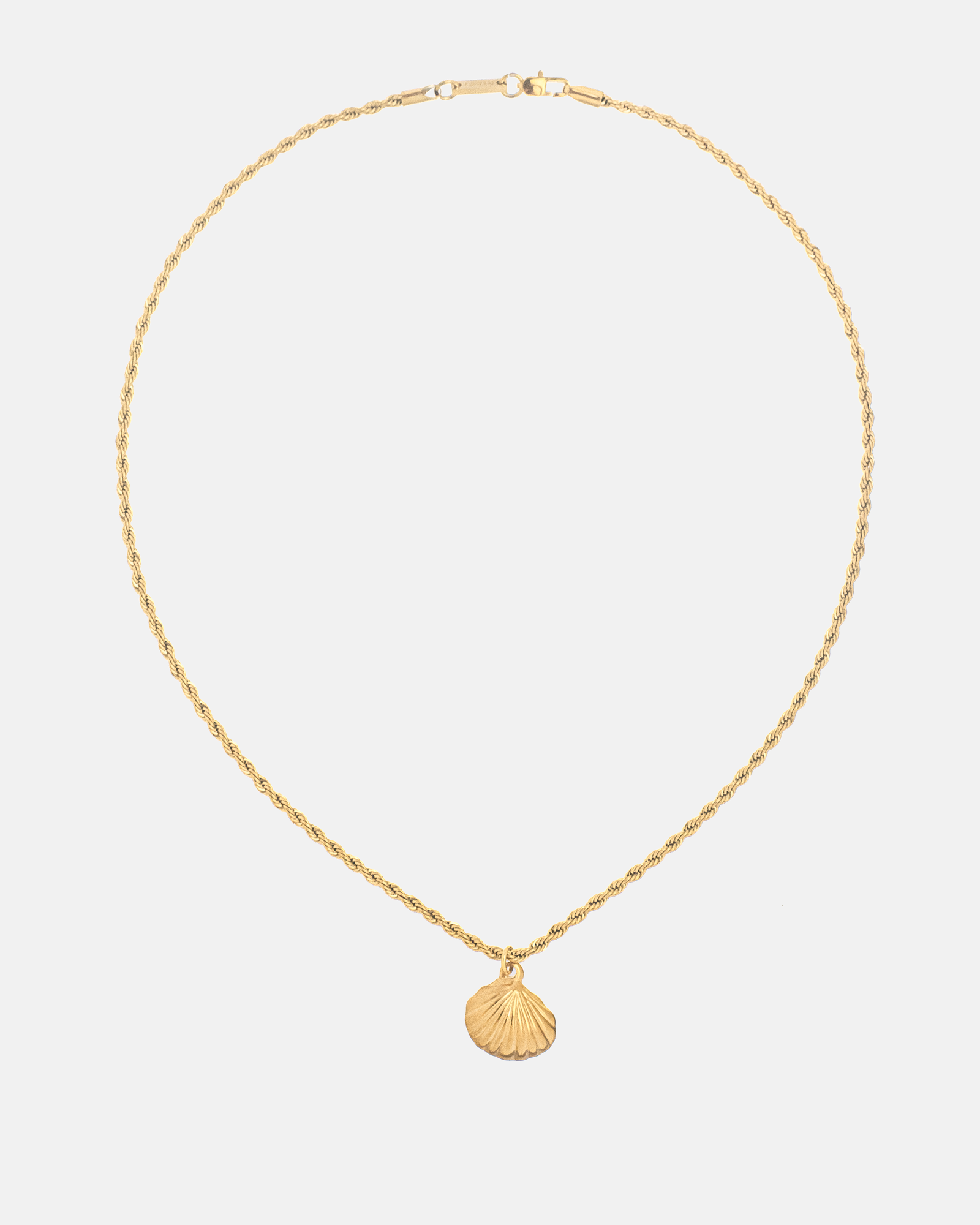 freedom sea shell golden necklace