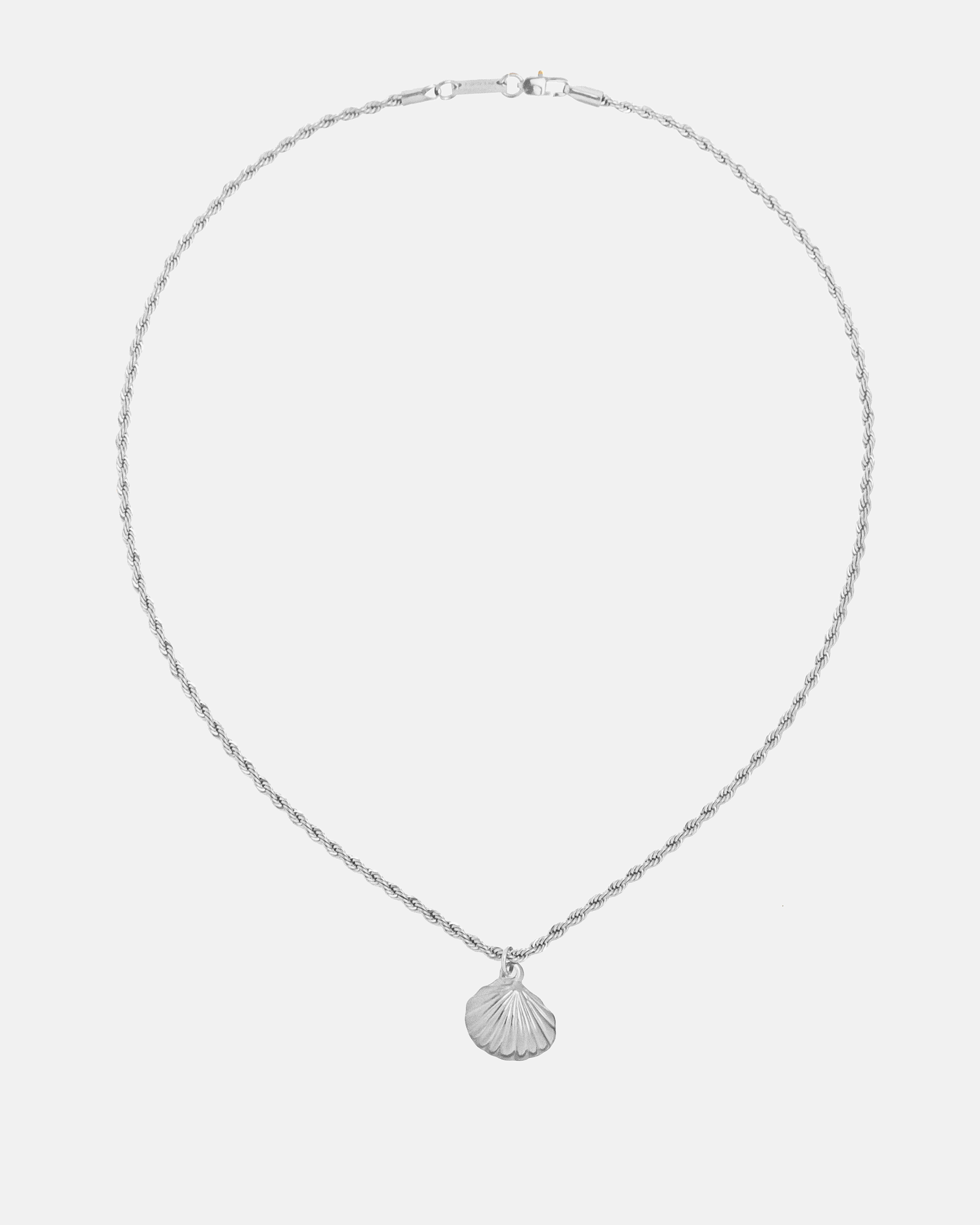 freedom sea shell silver necklace