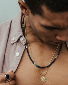 Jodhpur - Beaded Necklace 'Jodhpur' on the models neck - Online Unissex Jewelry - Dicci