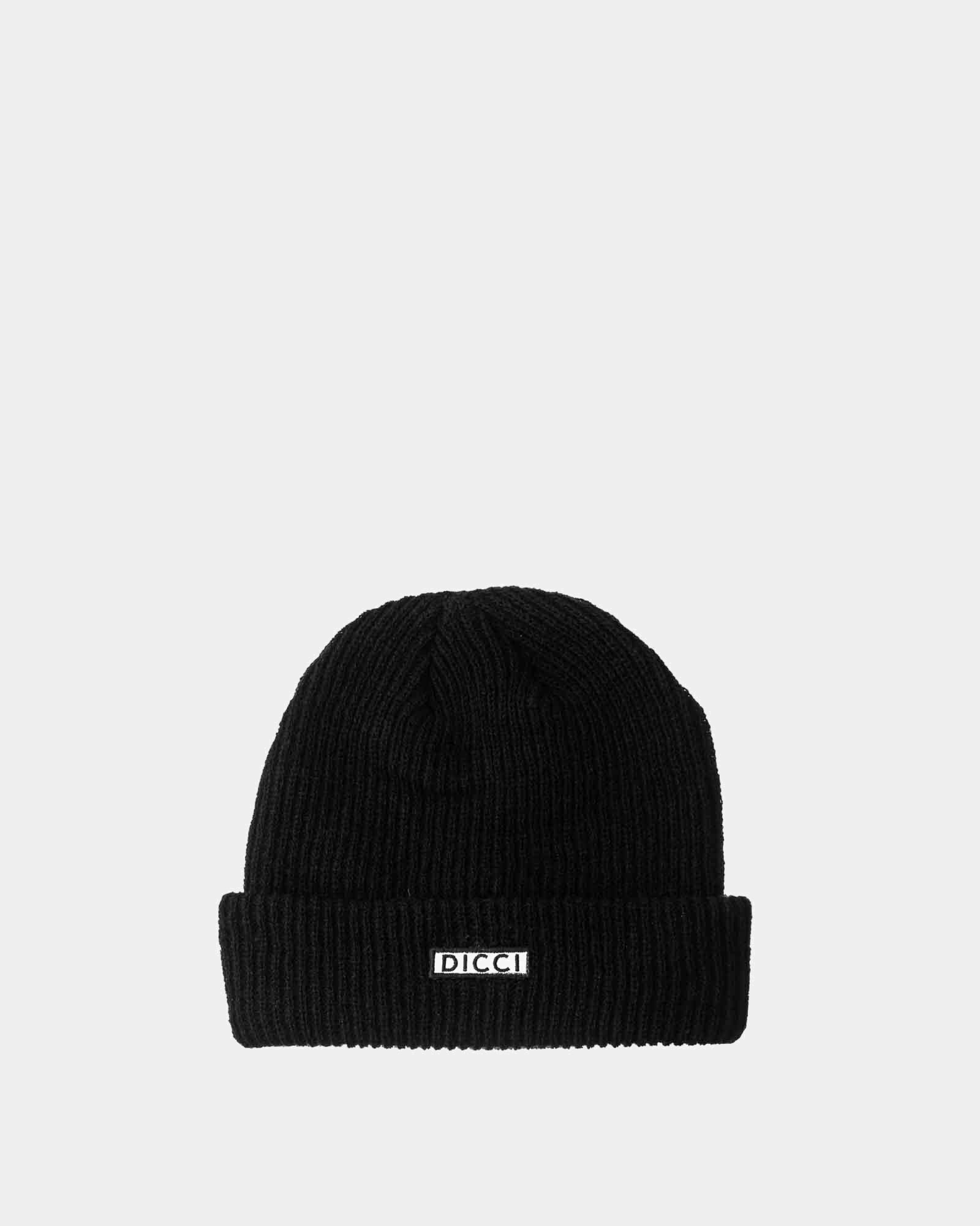 Black ribbed Beanie - Fisherman Beanie - Dicci