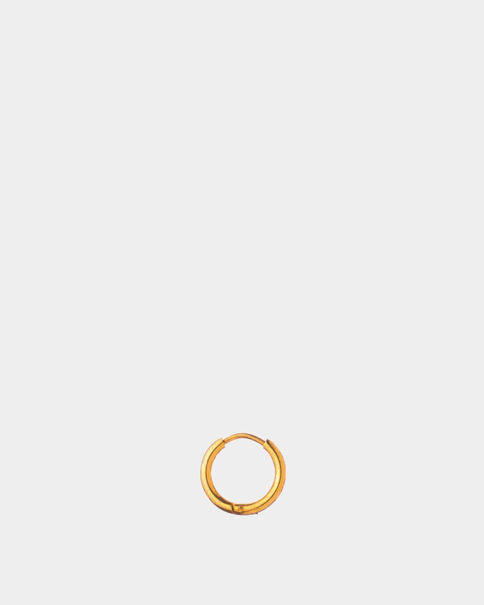 Golden Stainless Steel Earring 8mm - Hoop Earring - Online Unissex Jewelry - Dicci