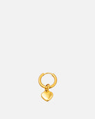   New in Heart - Golden Stainless Steel Earring - Online Unissex Jewelry - Dicci