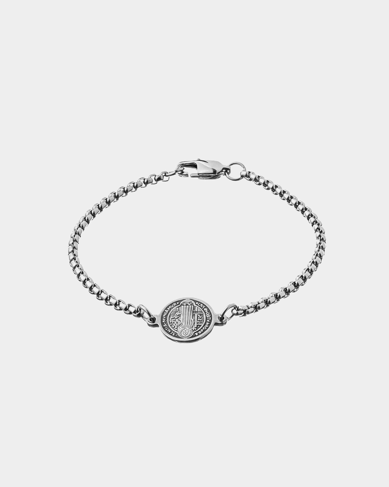 Pulsera de acero San Benito - Accesorios Unisexo Online - Dicci