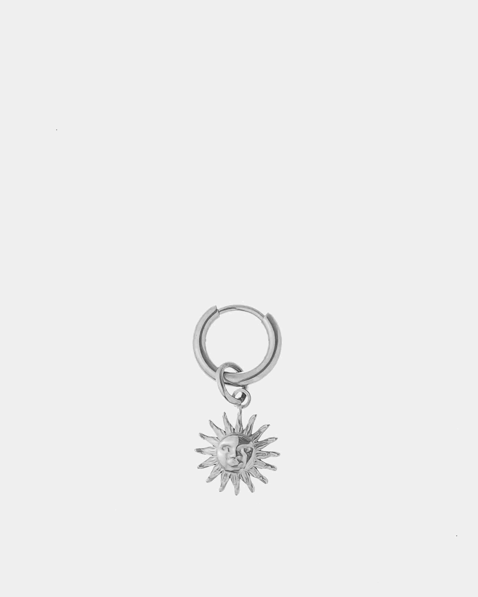 Sun Earring - Stainless Steel Earring with pendant 'Sun' - Unissex Jewelry Online - Dicci