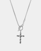 Collana in acciaio inox Boho Twisted Cross - Gioielleria online Dicci