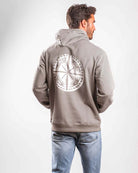 Compass - Felpa con Cappuccio Grigia sul corpo del modello - Regular Fit - abbigliamento online - Dicci